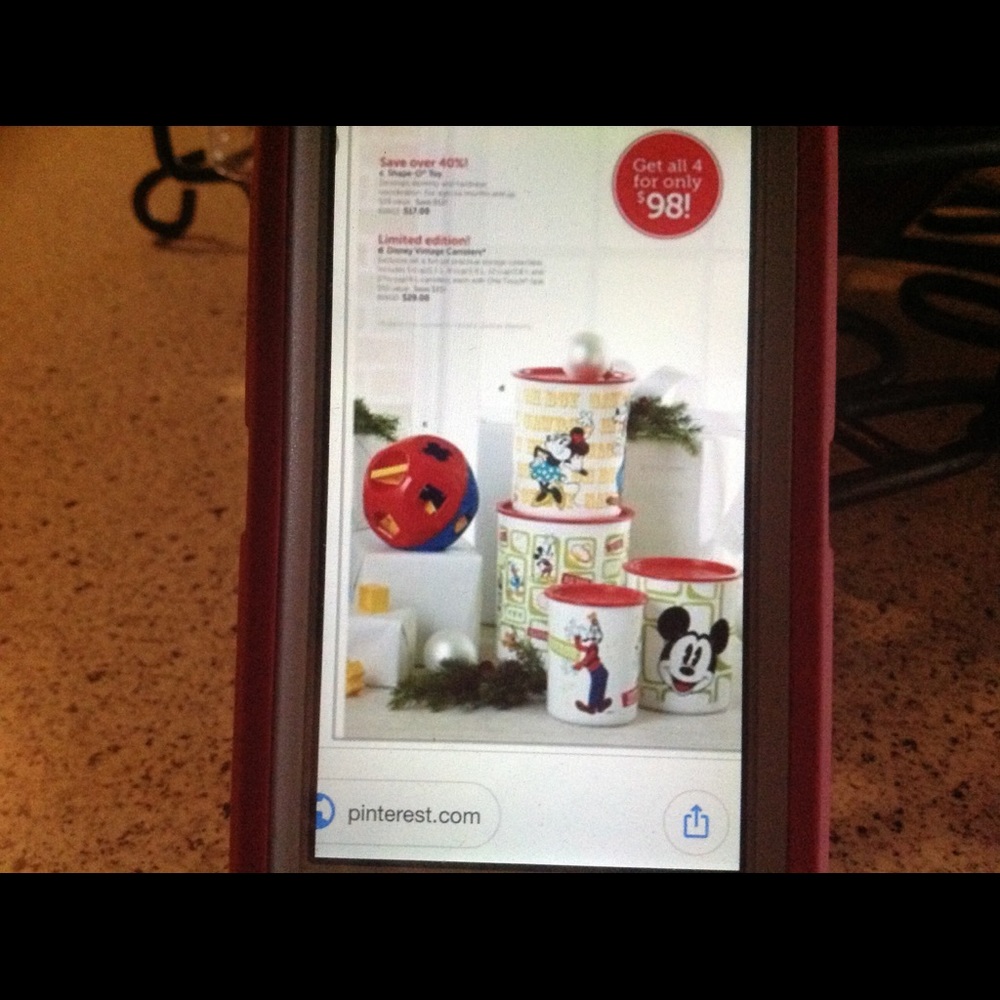 Mickey mousse canisters set 😍